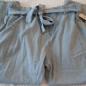 Women's Light Blue Wide Leg Pants